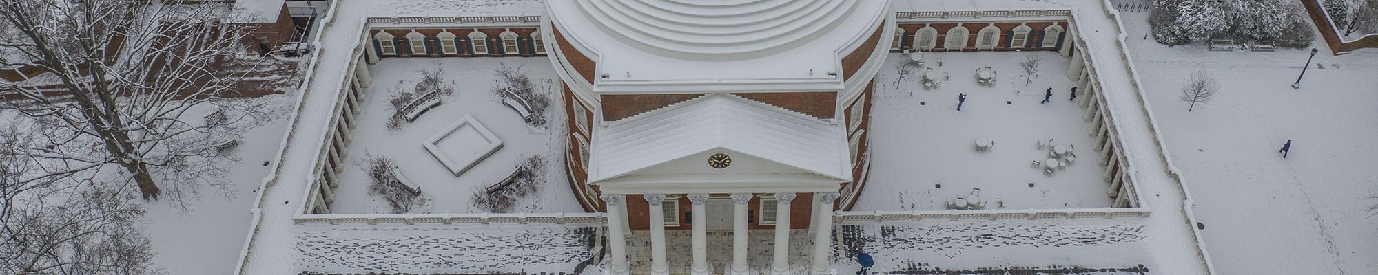 UVA Rotunda in snow